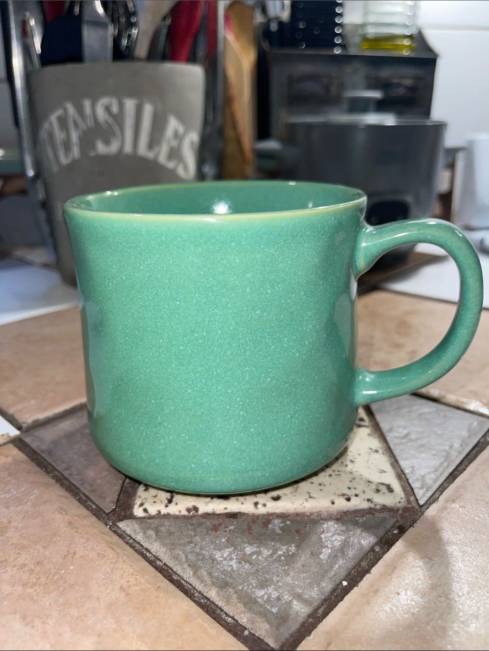 Green Ceramic Mug by